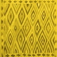 thumbnail image 1 of Ahgly Company Machine Washable Indoor Square Southwestern Yellow Country Area Rugs, 5' Square, 1 of 4