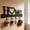 Black, variant on Key Holder Wall Mount Wrought Iron Storage Organizer for Entryway Hallway Home Decorative Hanging Solution Coat Rack