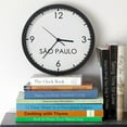 thumbnail image 3 of CafePress - SAO PAULO World Clock - 10" Quartz Analog Battery-Powered Modern Wall Clock, Unique, 3 of 5