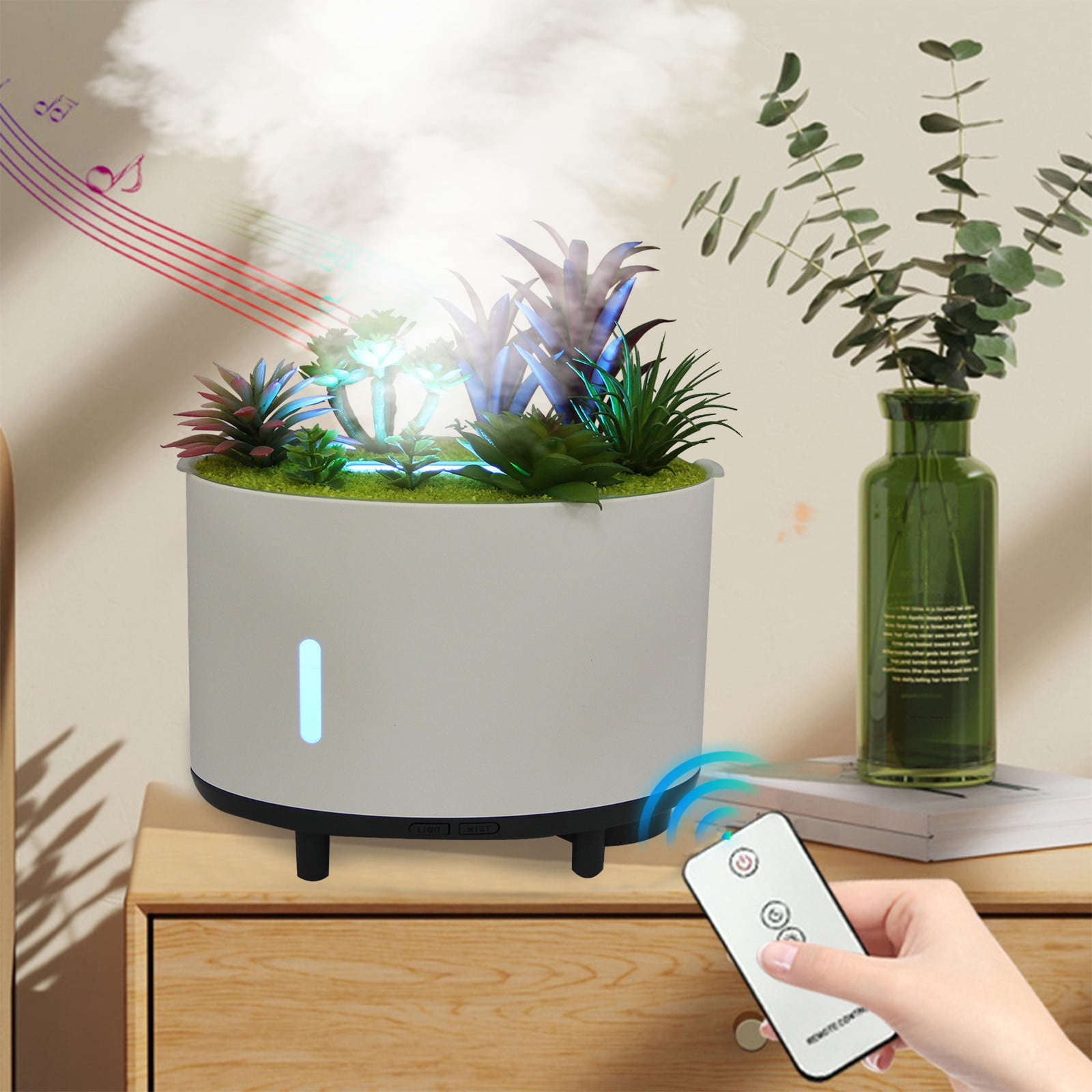 VBODN Humidifier,Humidifier for Room,Steam Vaporizer Humidifier,Travel Humidifier,for Bedroom and Office, Easy To Clean