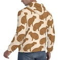 thumbnail image 3 of Hoodies for Men - Brown Capybara Long Sleeve Comfrt Men'S Fashion Hoodies & Sweatshirts, Sweatshirts for Men Hoodies Pullover Clothing Clothes with Pouch, 3 of 7