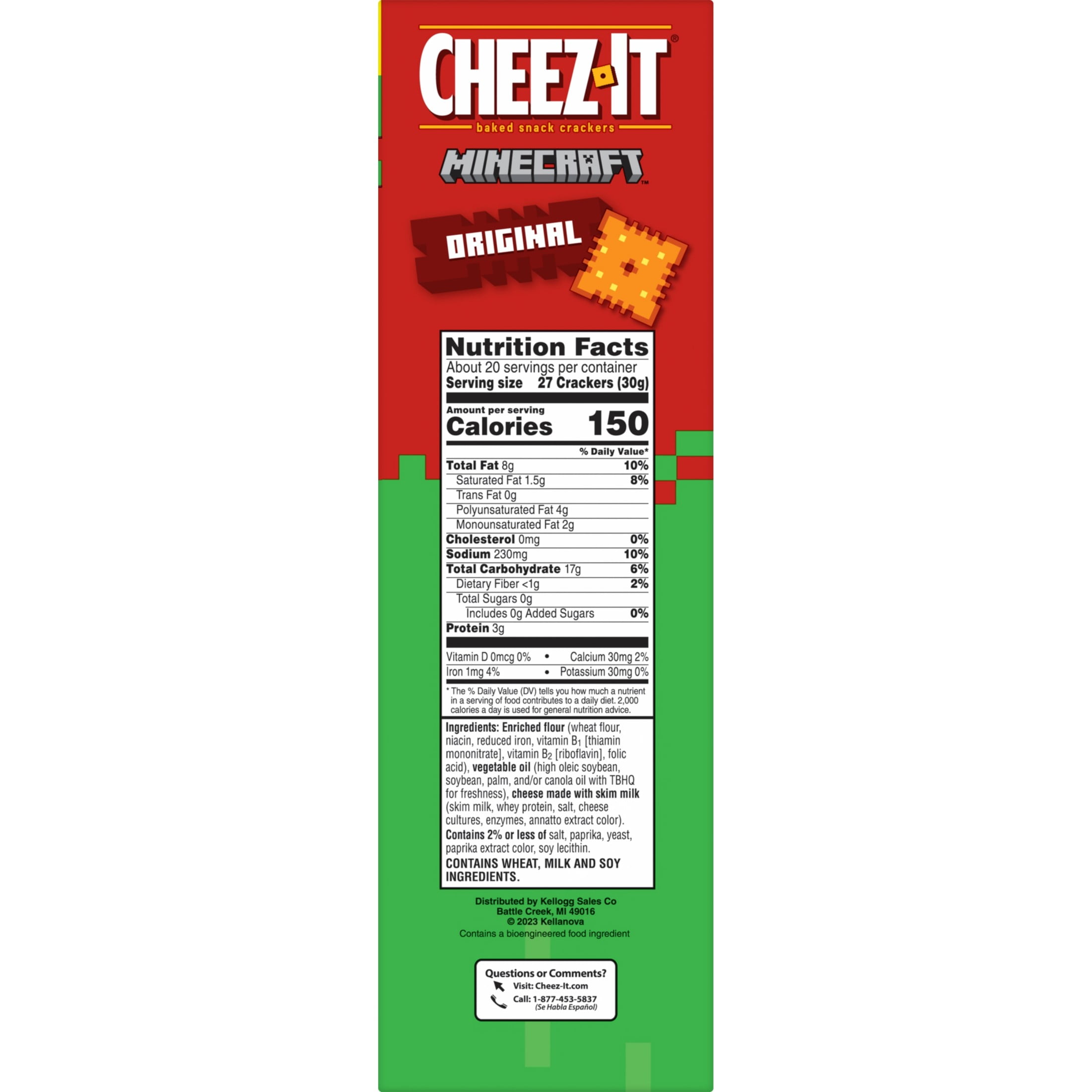 Cheez-It Original Cheese Crackers, Baked Snack Crackers, 21 oz