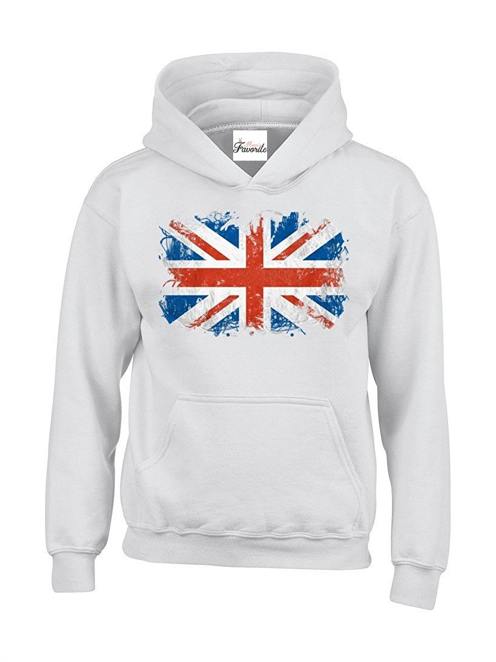 Union Jack Flag Design Zipped Jacket With Two Pockets 50% Polyester/50% Cotton 