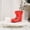 Red, variant on Halloween Witch Boot Vase Plastic Gothic Planter Halloween Table Centerpieces for Indoor Outdoor Home Office Decor.(A:10*8 in)1PC