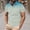 #1 Gradient_Light Blue, variant on Men's Gradient Dot Print Golf Polo Shirt Short Sleeve Lapel Collar Button Placket Color Block Loose Fit Moisture Wicking Summer Tops