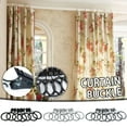 thumbnail image 1 of Fiudx Juego de Ganchos para Cortinas, Clips Metálicos para Cortinas, Gran Fuerza de Tracción, Galvanoplastia Antioxidante, Ideal para Cortinas de Hotel, Restaurante y Dormitorio, 7 Anillas, Compatibl, 1 of 2