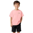 thumbnail image 1 of HNMKIU T-Shirt à Manches Courtes à Col Rond pour Garçons avec Imprimé de Pâques, Doux, Décontracté, Tenue de Vacances, Haut pour Enfants, Rose, 8-9 Ans, 1 of 5
