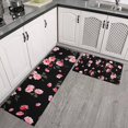 thumbnail image 2 of Pioneer Flower Floral Print Pattern Kitchen Rugs Sets Of 2,Anti Fatigue Kitchen Mat Rugs Non Slip Washable,Decorative Kitchen Floor Mats for Kitchen,Sink,Laundry,17"x30"+17"x47", 2 of 7