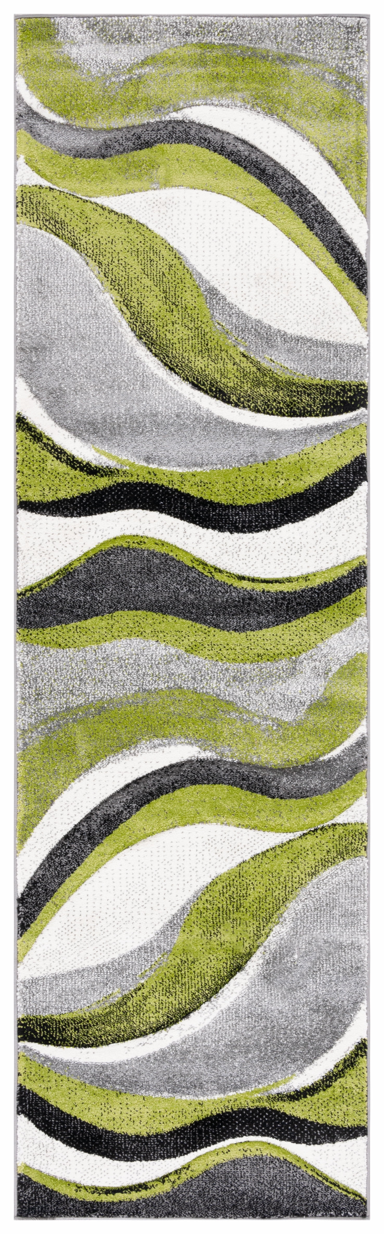 Safavieh Hollywood Dalton Abstract Runner Rug, Gray/Green, 2'3" x 10'