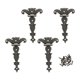 thumbnail image 2 of 4PCS Zinc Alloy Antique T Hinges for Cabinets Wooden Boxes Vintage Style, 2 of 11