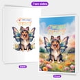 thumbnail image 2 of Welcome Spring Fairy Shetland Sheepdog in Flower Meadow 5x7in Folded Greeting Card Sheltie Dog Lover Gifts Single Note Card with Envelope - 13002, 2 of 5