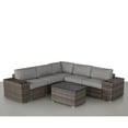 thumbnail image 2 of Living Source International 8-Piece Wicker / Rattan Sectional Set in Gray, 2 of 5