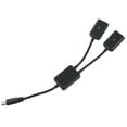 thumbnail image 3 of 3X Type C OTG USB 3.1 Male to Dual 2.0 Female OTG Charge 2 Port HUB Cable Y Splitter, 3 of 8