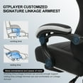 GTPLAYER Pocket Spring Cushion Gaming Chair with Footrest&&Linkage