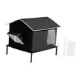 thumbnail image 3 of Casa para Gatos Cueva para El Frío Refugio Impermeable Caseta de Jardín Tienda Elevada de Tela Oxford a Prueba de Viento con Aislamiento Adecuado Par con hielera, 3 of 8