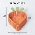 thumbnail image 5 of JZROCKER Decorative Snacks and Nut Holder Food Serving Tray Carrot Shaped Snacks Keys Organiser for Living Room or Entryway, 5 of 7