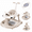 Beige, variant on 5-In-1 Baby Walker with Wheels,Music,Light, Heights Adjustable,Foldable Walker for Boys Girls 6-18 Months,Beige