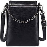 KXF Small Goth Purse Crossbody Cell Phone Purse Gothic Leather Bag Shoulder Travel Purse