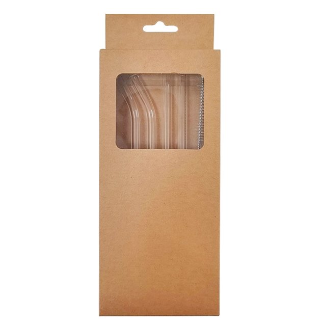 Reusable Glass Drinking Straws, Healthy Smoothie Straws, ECO Friendly - Pack with Cleaning Brush (Mixed Size) Xianwei Shao 9024719124001