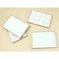 thumbnail image 6 of Unique Bargains 2 Stackable PU Leather Jewelry Boxes Organizer Tray with Removable Divider White Flat Tray, 6 of 6
