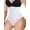 Ivory White, variant on Tummy Control Shapewear for Women with Compression Clasps - High Waisted Tummy Tuck Body Shaper, Butt Lifting Bodysuit Fajas Moldeadoras, Firm Compression Waist Trainer Slimmer