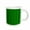 White, variant on 3drose, Green Plasma Kente Geometric Abstract Pattern Textile, 11oz Mug