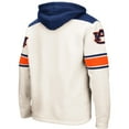 thumbnail image 3 of Men's Colosseum Cream Auburn Tigers 2.0 Lace-Up Pullover Hoodie, 3 of 4