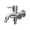 🍒 Silver_New#6937, variant on Two Control Water Tap 1 In 2 Out Faucet, 304 Stainless Steel Double Outlet Garden Outdoor Balcony Bathroom Laundry Faucet, 1/2 inch, Black Silver