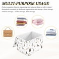 thumbnail image 6 of Yayeee Collapsible Cube Storage Bin with Lid Fabric Closet Decorative Basket with Handles, Christmas Forest, 6 of 7