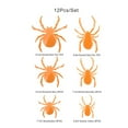 thumbnail image 2 of Halloween Spider Decorations - 12-48 PCS Glow in Dark Spiders, Scary Prank Props for Indoor/Outdoor Use, Waterproof Spiders for Windows, Doors & Party Displays, 2 of 8
