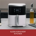 thumbnail image 6 of Air Fryer – 4.5 Qt, 1300W Large Capacity Fryer with LED Display, 8 Presets, Adjustable Temp, Oil-Free Kitchen Appliance for Baking, Roasting, Frying, Healthy Crispy Meals, White, 6 of 7