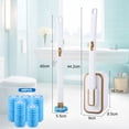 thumbnail image 2 of Disposable Toilet Brush with 48 Refills, Wall Mounted Toilet Brush with Holder, Toilet Bowl Brush Set with 1 Toilet Wand, 1 Storage Box for Bathroom Cleaning, 2 of 7
