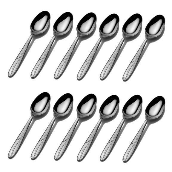 Mikasa Cocoa Blossom 18/10 Stainless Steel Teaspoon (Set of Twelve)