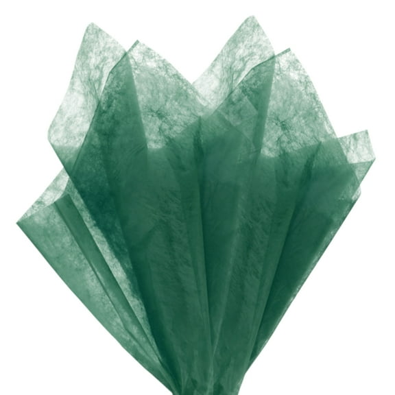 38-Sheet Korean Cotton Wrapping Flower Paper, 11.8" Floral Paper [Dark Green]