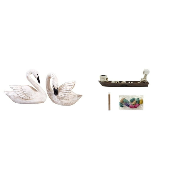 estatua de resina de cisne,Figuras de cisnes,estatuas,decoración para el hogar,bodas y fiestas.,Adornos de mesa de arte en escultura de resina,Porta incienso,Quemador de incienso con forma de