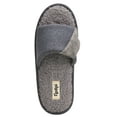 thumbnail image 4 of Floopi Women's Soft Waffle Slide W/Accent Knit Strap Open Toe Slipper W/ Memory Foam, 4 of 5