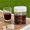White, variant on ZFSBZBS 300ml Portable Cold Brew Coffee Bottle with Removable Filter, Vertical Strip Transparent Plastic Cold Brew Pitcher for Iced Tea Fruit Drinks,Black