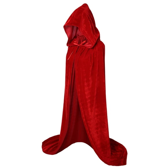 Disfraz de Halloween, capa VGLOOK, unisex, extra larga, roja