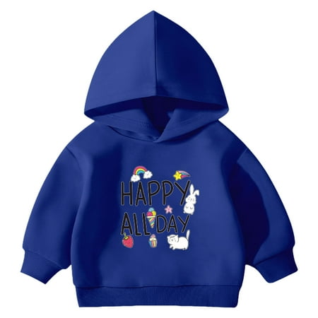 yocbz Toddler Boys Hoodies Excavator Sweatshirt Baby Boys Jacket Hoodie Top Kids Coat Winter Long Sleeve Hooded Shirts Blue 2-3 Years