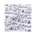thumbnail image 4 of INSPIRE CHIC Women's Geometric Printed Cotton Linen Scarves, Retro Lace Trim Square Headscarf Neckerchief 23.6x23.6" Geometric-2-White, 4 of 6