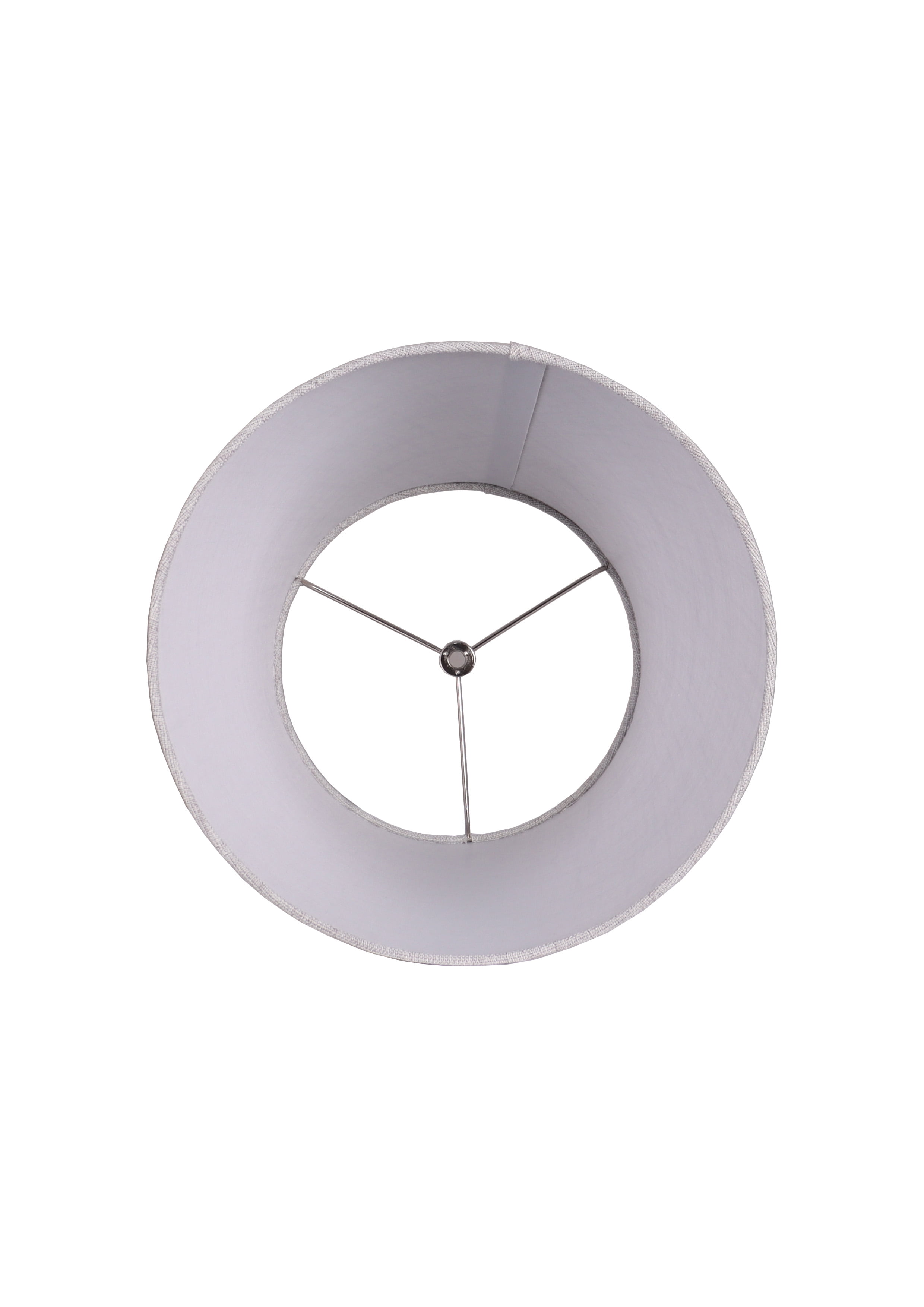 Better Homes & Gardens Tall Gray Linen Fabric Drum Lamp Shade, Modern, Adult Use