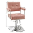 thumbnail image 4 of BarberPub Styling Barber Chair, Hydraulic Pump Swivel Salon Chair, 4 of 8