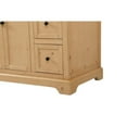 thumbnail image 4 of Elegant Decor Franklin 48" Aluminum MDF Single Bathroom Vanity in Natural Wood, 4 of 15