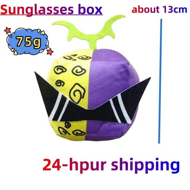 Blox Fruits Anime Game Plush Toy, Fruit Leopard Pattern Box, muñecos de peluche, juguetes para niños, regalo de cumpleaños