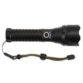 thumbnail image 2 of Linterna con Zoom ajustable, resistente al agua, luz fuerte, linterna LED recargable por USB para acampar al aire libre, 2 of 10