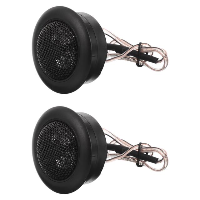 LOLIPPYY 1 Paire de Tweeters pour Design Compact Plastique Noir et Métal