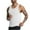 White, variant on ZQUUVOU Men's Workout Tank Tops Trendy Solid Color Mesh Sports Sleeveless Fitness Quick Dry Basic Tops Green