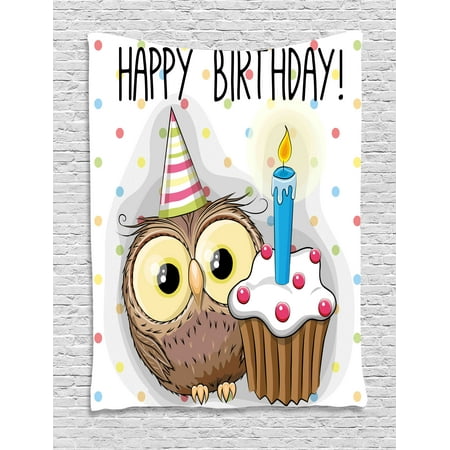  Birthday  Decorations  for Kids Tapestry Baby Owl  Party  