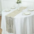 thumbnail image 6 of Efavormart 12"X108" Champagne Sparkly Sequin Geometric Tulle Fabric Table Runner, 6 of 11