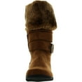 thumbnail image 3 of New Girls Slouch Comf Tall Midcalf Suede Winter Boots Shoes, 3 of 4